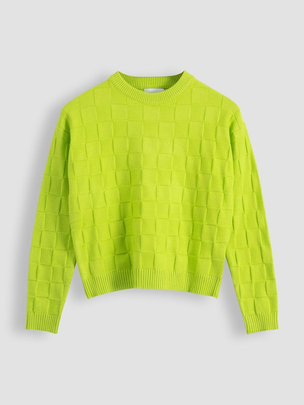 Ontdek de Anjali viscosemix trui met structuur van Frnch in de kleur groen bij Orangebag. Op werkdagen voor 21:45 besteld, morgen in huis.