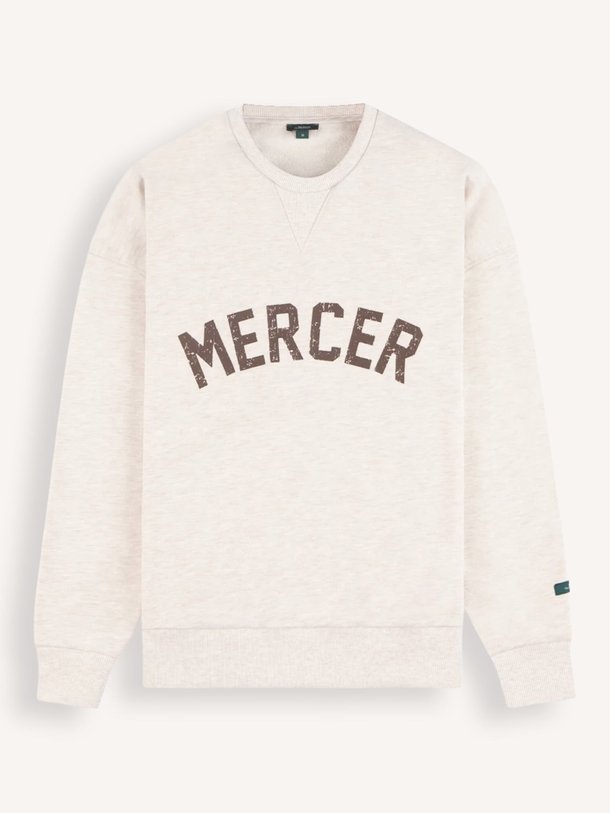 Ontdek de Meap katoenmix gemêleerde sweater van Mercer Amsterdam in de kleur Ecru bij Orangebag. Op werkdagen voor 21:45 besteld, morgen in huis.