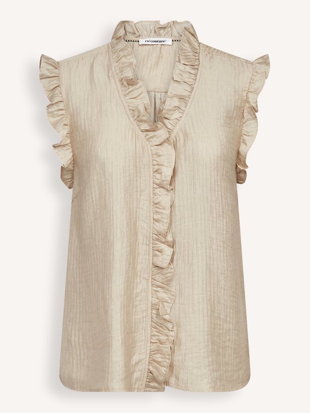 Co'Couture Tassy viscosemix blouse - Zand Ontdek de Tassy viscosemix blouse van Co'Couture in de kleur Zand bij Orangebag. Op werkdagen voor 21:45 besteld, morgen in huis.