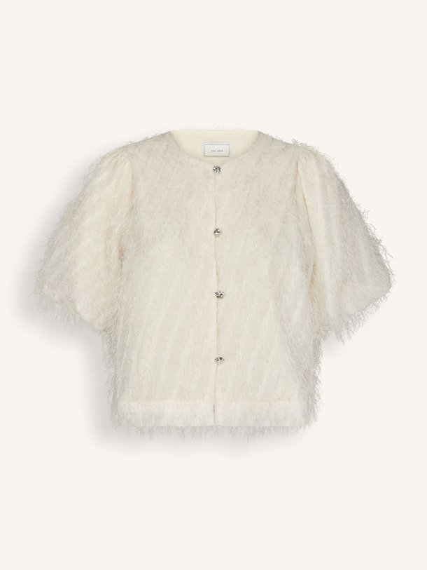 Ontdek de Aisa geweven blouse met franjes van Neo Noir in de kleur Crème bij Orangebag. Op werkdagen voor 21:45 besteld, morgen in huis.