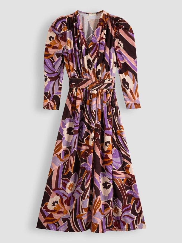 Ontdek de Yassouketa eco vero viscose jurk met print van Louizon in de kleur bordeauxrood bij Orangebag. Op werkdagen voor 21:45 besteld, morgen in huis.