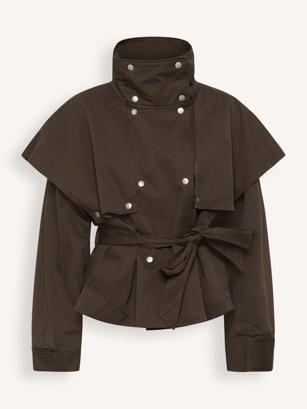 Ontdek de Dana katoenen trenchcoat van Karen By Simonsen in de kleur Donkerbruin bij Orangebag. Op werkdagen voor 21:45 besteld, morgen in huis.