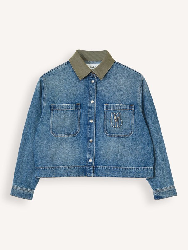 Ontdek de Vigilio denim jack met borduursel van ba&sh in de kleur Blauw bij Orangebag. Op werkdagen voor 21:45 besteld, morgen in huis.