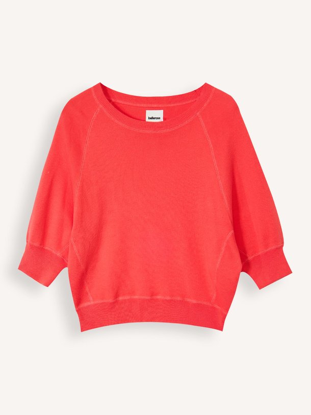 Ontdek de Anglet katoenen trui van Bellerose in de kleur Koraal bij Orangebag. Op werkdagen voor 21:45 besteld, morgen in huis.