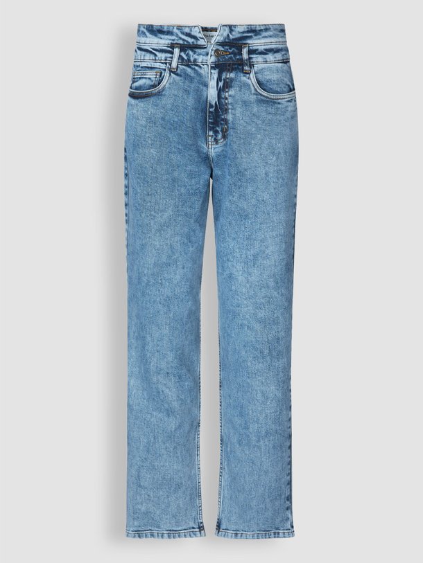 Ontdek de Jamaie high waist straight fit jeans van Lollys Laundry in de kleur blauw bij Orangebag. Op werkdagen voor 21:45 besteld, morgen in huis.