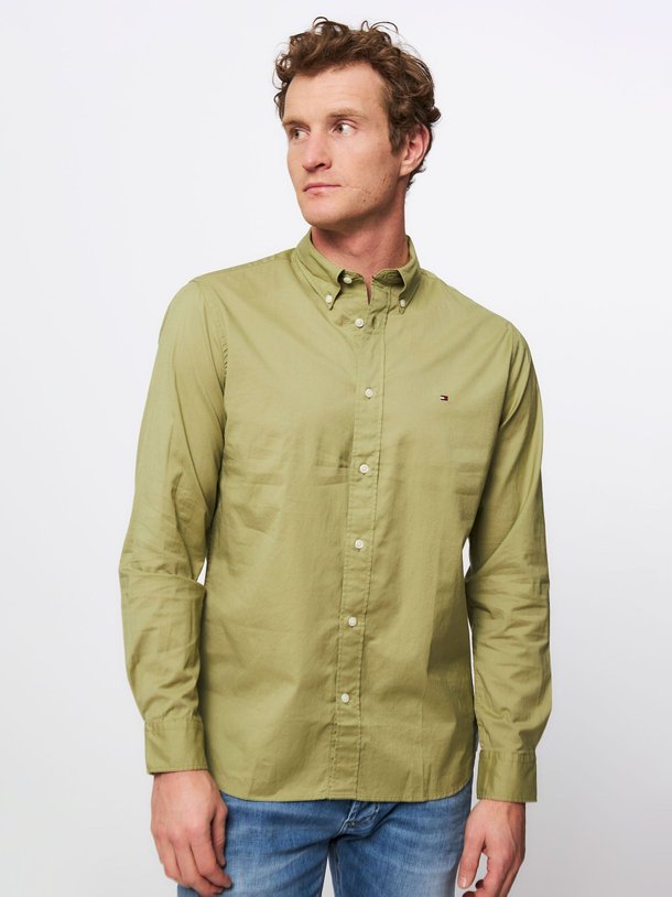 Ontdek de Katoenen poplin overhemd van Tommy Hilfiger in de kleur olijfgroen bij Orangebag. Op werkdagen voor 21:45 besteld, morgen in huis.