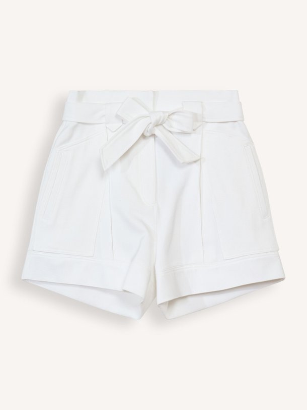 Ontdek de Hannou katoenmix short van Iro in de kleur off-white bij Orangebag. Op werkdagen voor 21:45 besteld, morgen in huis.