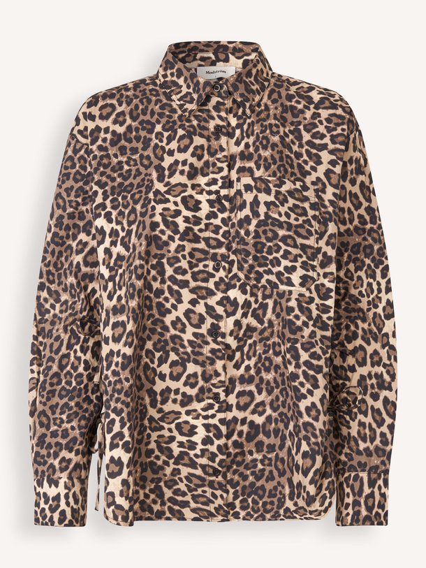 Ontdek de Mood organic cotton leopard blouse van Modstrom in de kleur bruin bij Orangebag. Op werkdagen voor 21:45 besteld, morgen in huis.