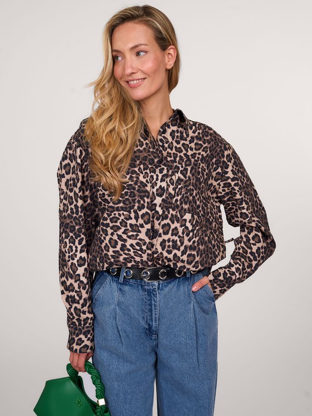 Ontdek de Mood organic cotton leopard blouse van Modstrom in de kleur bruin bij Orangebag. Op werkdagen voor 21:45 besteld, morgen in huis.