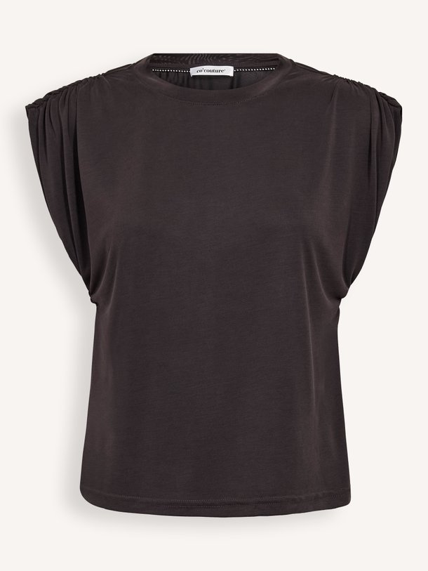 Ontdek de Camilla jersey top van Co'Couture in de kleur Donkergrijs bij Orangebag. Op werkdagen voor 21:45 besteld, morgen in huis.