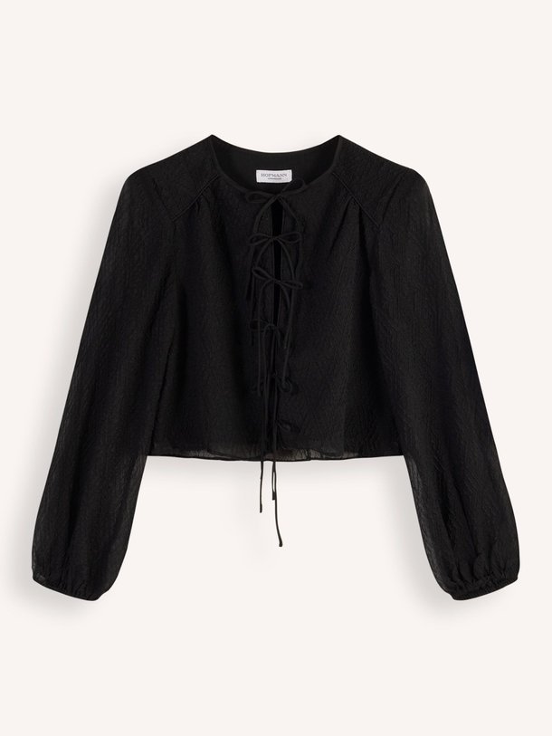 Ontdek de Erika geweven top met structuur van Hofmann Copenhagen in de kleur zwart bij Orangebag. Op werkdagen voor 21:45 besteld, morgen in huis.