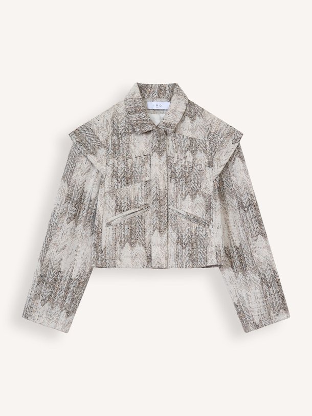Ontdek de Misa katoenmix jasje met dessin van Iro in de kleur beige bij Orangebag. Op werkdagen voor 21:45 besteld, morgen in huis.