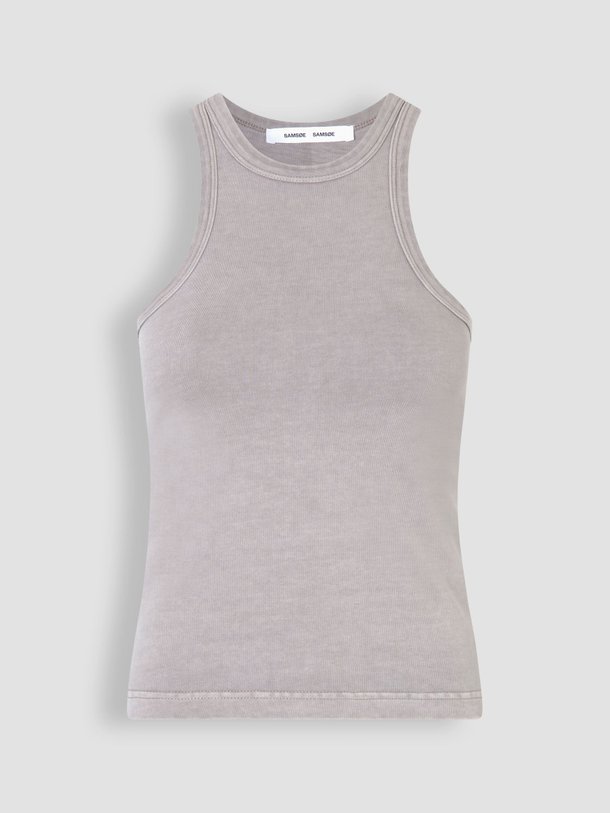Samsoe Samsoe Helene - Organic Cotton Tanktop - Grijs Ontdek de Helene organic cotton tanktop van Samsoe Samsoe in de kleur grijs bij Orangebag. Op werkdagen voor 21:45 besteld, morgen in huis.