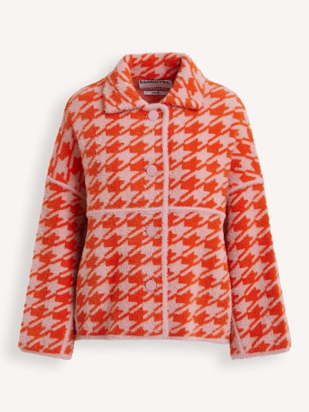 Ontdek de Joking gebreid jasje van Essentiel Antwerp in de kleur Terracotta bij Orangebag. Op werkdagen voor 21:45 besteld, morgen in huis.