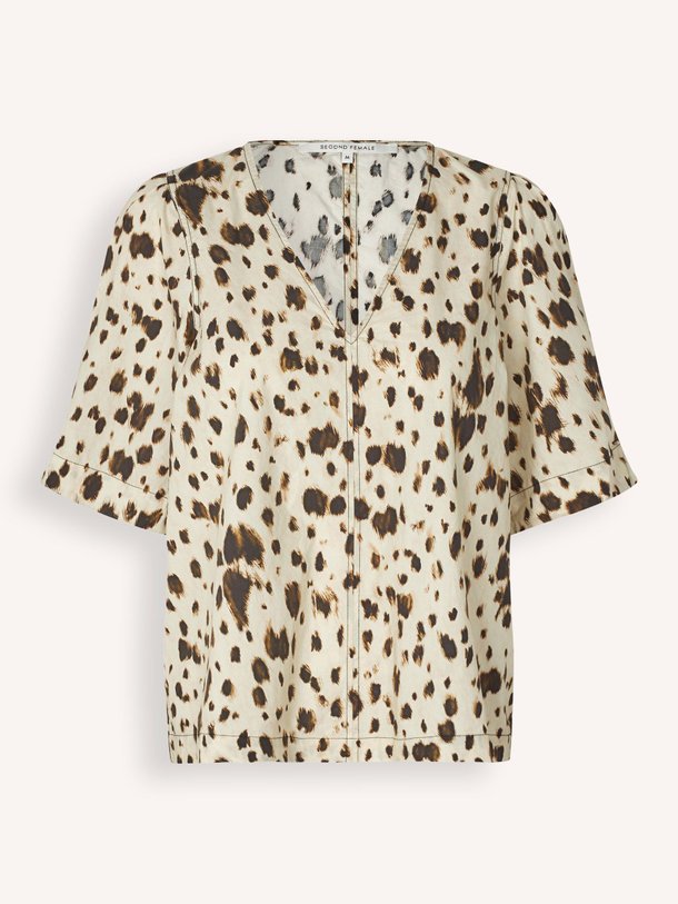Ontdek de Leoni organic cotton top met print van Second Female in de kleur crème bij Orangebag. Op werkdagen voor 21:45 besteld, morgen in huis.