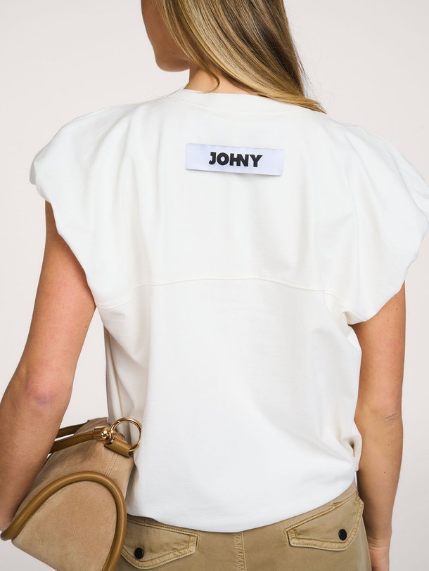 Ontdek de Kell katoenen top van Johny in de kleur Wit bij Orangebag. Op werkdagen voor 21:45 besteld, morgen in huis.