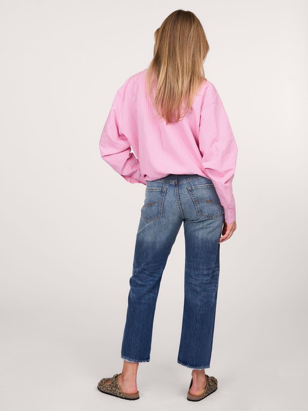 Ontdek de Lindsay mid waist slim fit non stretch jeans van Denimist in de kleur blauw bij Orangebag. Op werkdagen voor 21:45 besteld, morgen in huis.