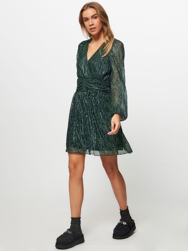Ontdek de Kairo geweven plissé jurk met lurex van Freebird in de kleur groen bij Orangebag. Op werkdagen voor 21:45 besteld, morgen in huis.