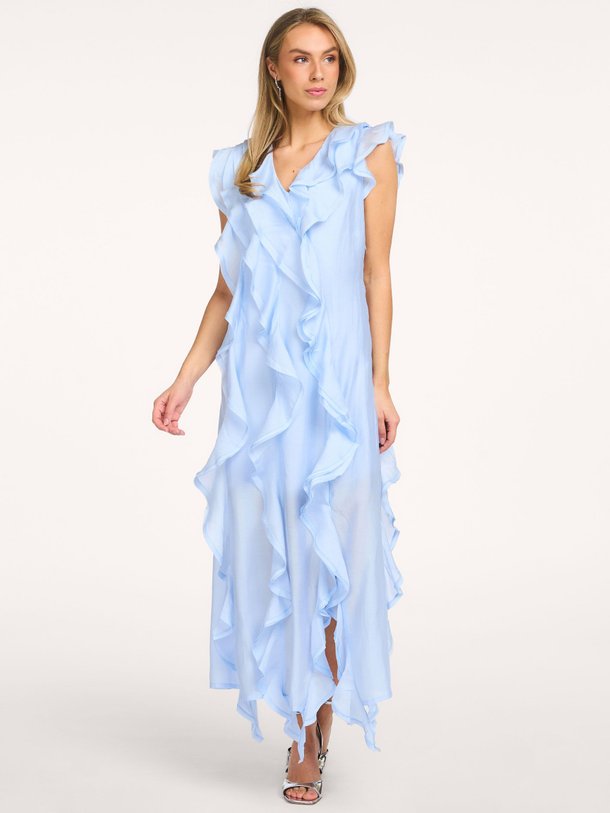 Ontdek de Molly lyocellmix maxi jurk van Copenhagen Muse in de kleur Blauw bij Orangebag. Op werkdagen voor 21:45 besteld, morgen in huis.