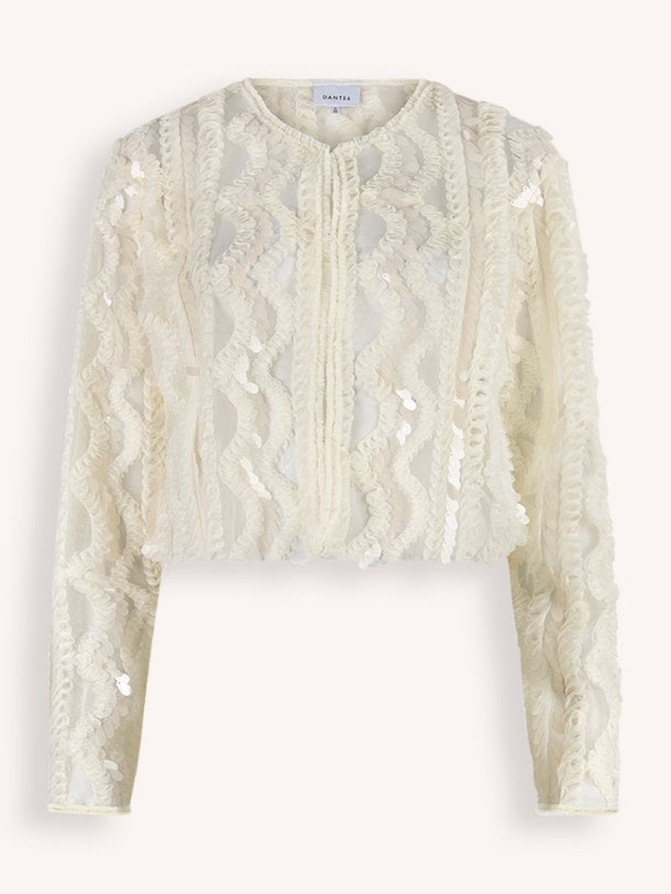 Ontdek de Marceline geweven jasje van Dante 6 in de kleur Off-white bij Orangebag. Op werkdagen voor 21:45 besteld, morgen in huis.