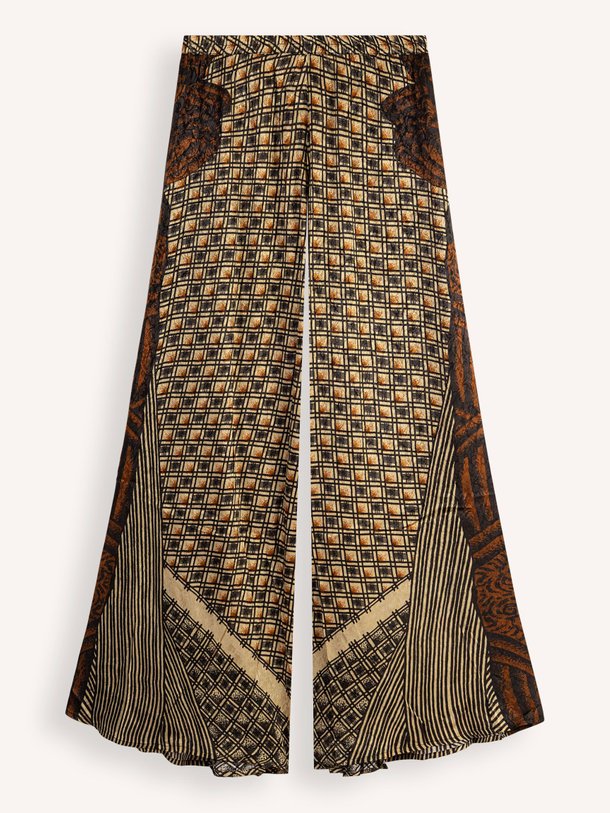 Ontdek de Astra viscose wide leg broek met print van Mes Demoiselles in de kleur bruin bij Orangebag. Op werkdagen voor 21:45 besteld, morgen in huis.