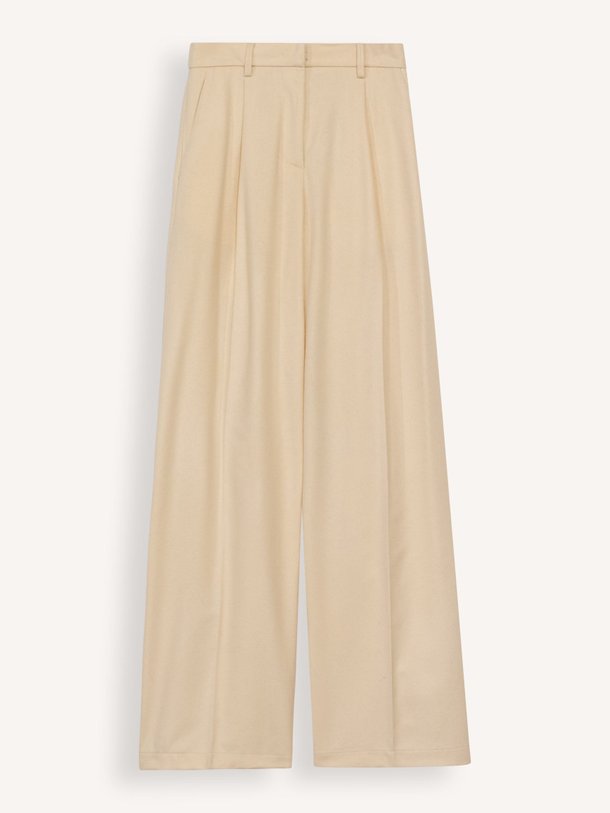Ontdek de Wolmix pantalon van forte_forte in de kleur crème bij Orangebag. Op werkdagen voor 21:45 besteld, morgen in huis.