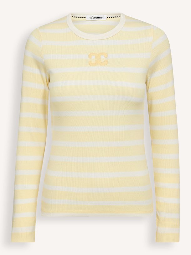Ontdek de Granny katoenmix longsleeve met borduursel van Co'Couture in de kleur Geel bij Orangebag. Op werkdagen voor 21:45 besteld, morgen in huis.