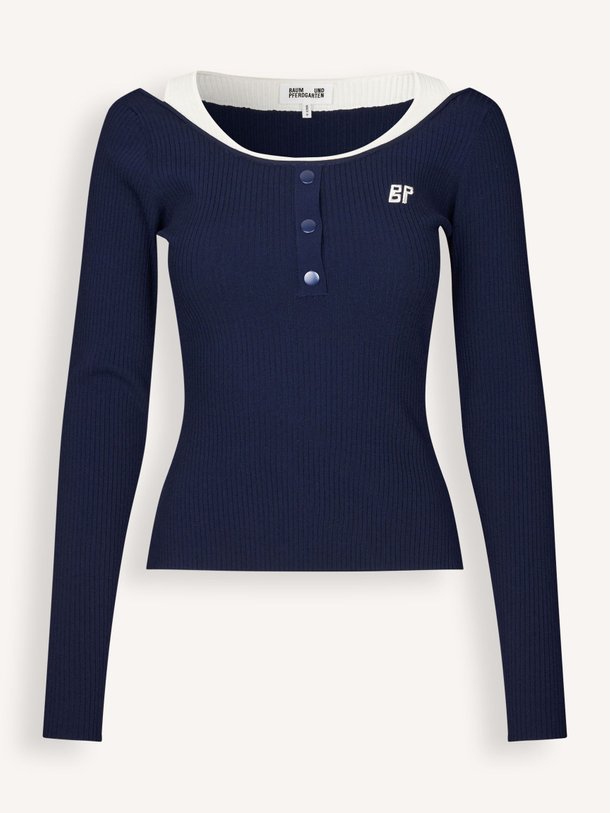Ontdek de Clary viscosemix longsleeve van Baum und Pferdgarten in de kleur Donkerblauw bij Orangebag. Op werkdagen voor 21:45 besteld, morgen in huis.