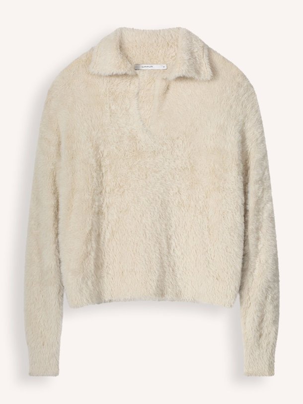 Ontdek de Gebreide fake fur trui van Summum in de kleur crème bij Orangebag. Op werkdagen voor 21:45 besteld, morgen in huis.