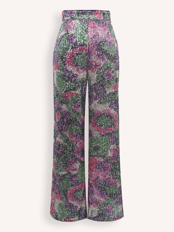 Ontdek de Cary elastische broek met pailletten van Frnch in de kleur paars bij Orangebag. Op werkdagen voor 21:45 besteld, morgen in huis.