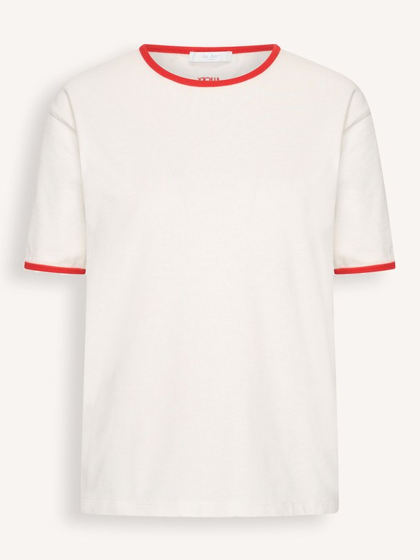 Ontdek de Nimes organic cotton T-shirt van By-Bar in de kleur Off-white bij Orangebag. Op werkdagen voor 21:45 besteld, morgen in huis.