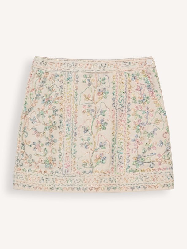 Ontdek de Alex katoenen mini rok met borduursel van Antik Batik in de kleur crème bij Orangebag. Op werkdagen voor 21:45 besteld, morgen in huis.