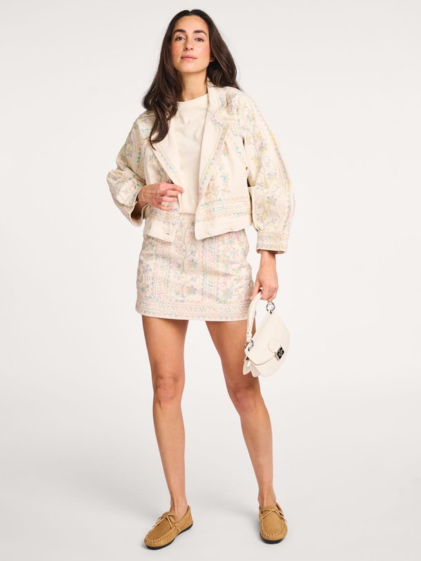 Ontdek de Alex katoenen mini rok met borduursel van Antik Batik in de kleur crème bij Orangebag. Op werkdagen voor 21:45 besteld, morgen in huis.