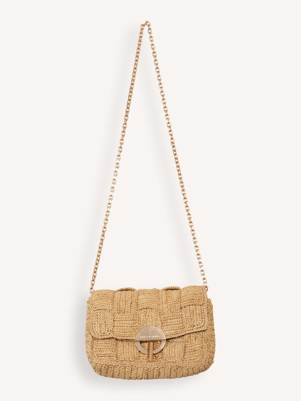 Ontdek de Moon Moyen gevlochten crossbody tas van Vanessa Bruno in de kleur zand bij Orangebag. Op werkdagen voor 21:45 besteld, morgen in huis.