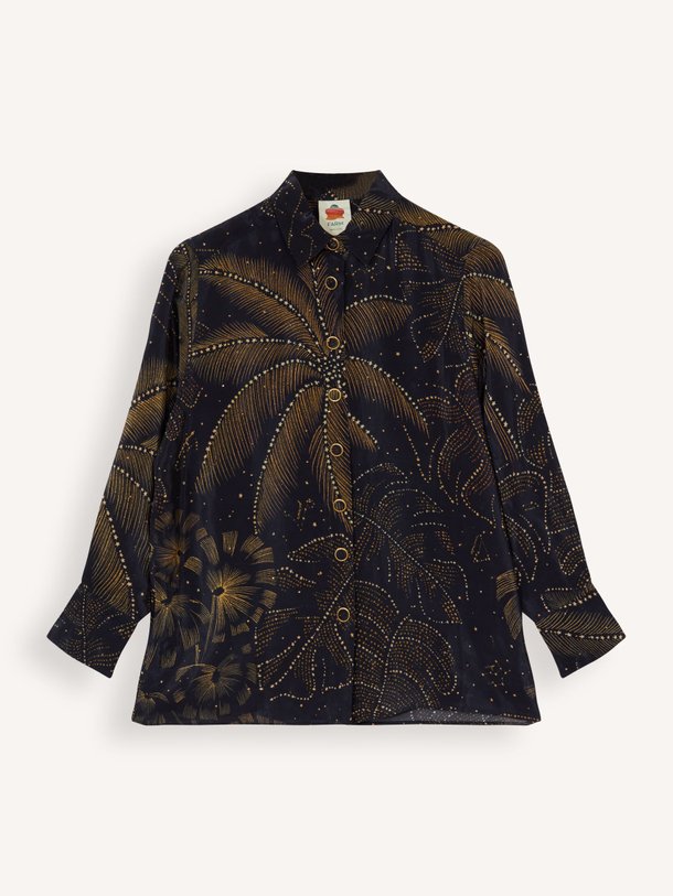 Ontdek de Viscose blouse met print van Farm Rio in de kleur zwart bij Orangebag. Op werkdagen voor 21:45 besteld, morgen in huis.