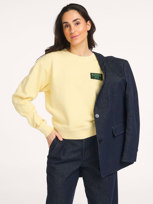 Ontdek de Organic cotton sweater van Closed in de kleur Geel bij Orangebag. Op werkdagen voor 21:45 besteld, morgen in huis.