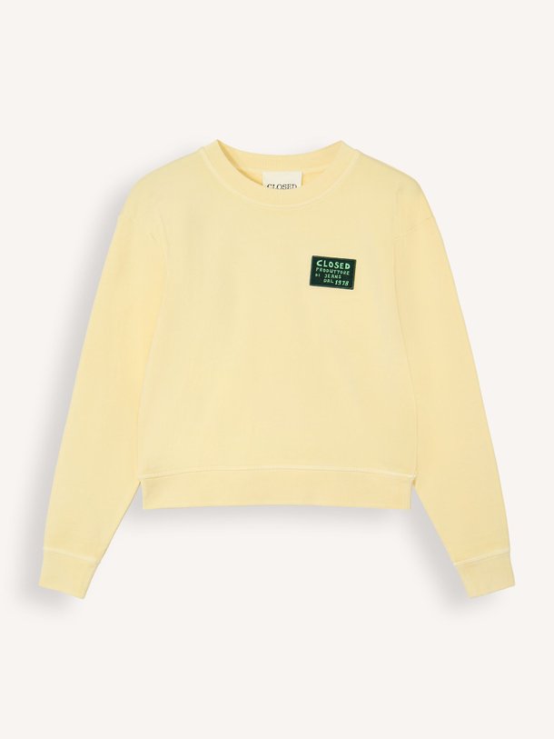 Ontdek de Organic cotton sweater van Closed in de kleur Geel bij Orangebag. Op werkdagen voor 21:45 besteld, morgen in huis.