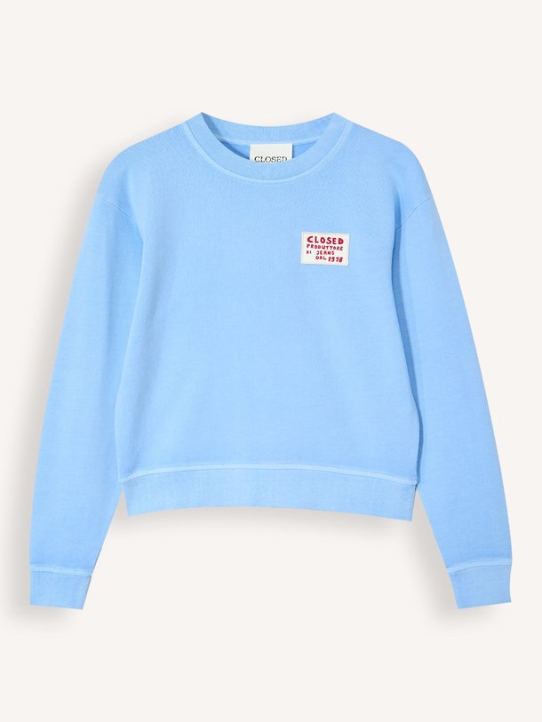 Ontdek de Organic cotton sweater van Closed in de kleur Blauw bij Orangebag. Op werkdagen voor 21:45 besteld, morgen in huis.