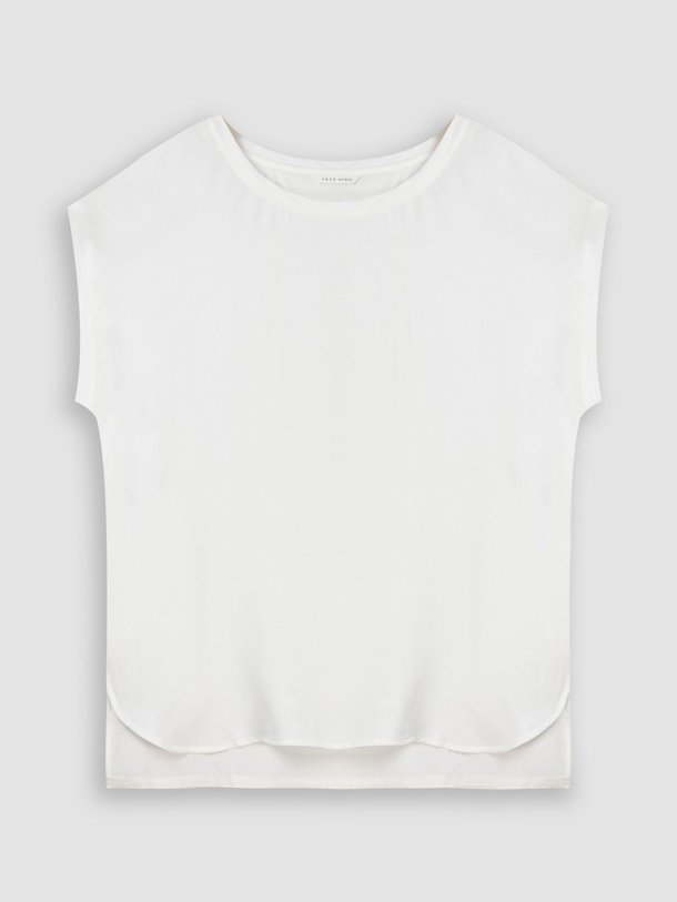 Ontdek de Viscose/cupromix T-shirt van Yaya in de kleur off-white bij Orangebag. Op werkdagen voor 21:45 besteld, morgen in huis.