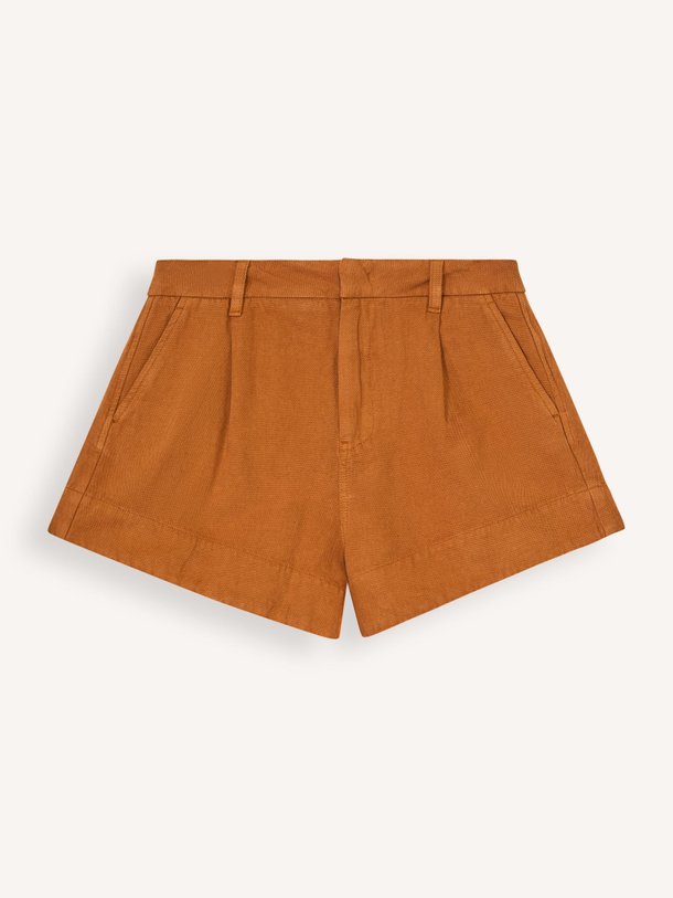 Ontdek de Roma katoen/linnenmix short van ba-sh in de kleur camel bij Orangebag. Op werkdagen voor 21:45 besteld, morgen in huis.