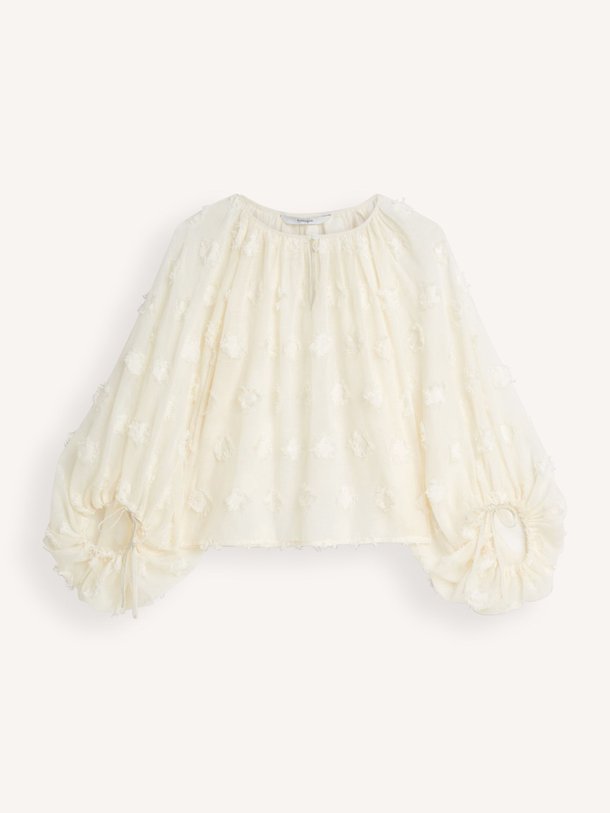 Ontdek de Geweven top van Summum in de kleur Off-white bij Orangebag. Op werkdagen voor 21:45 besteld, morgen in huis.