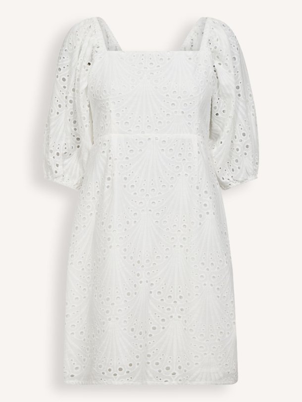 Ontdek de Naya katoenen broderie jurk van Co'Couture in de kleur wit bij Orangebag. Op werkdagen voor 21:45 besteld, morgen in huis.