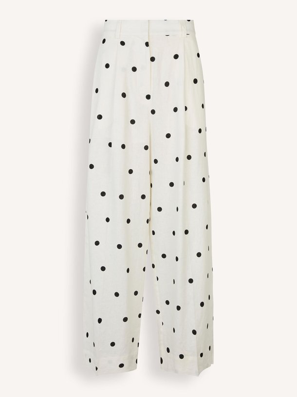 Ontdek de Salliy linnen/viscosemix broek van Second Female in de kleur Off-white bij Orangebag. Op werkdagen voor 21:45 besteld, morgen in huis.