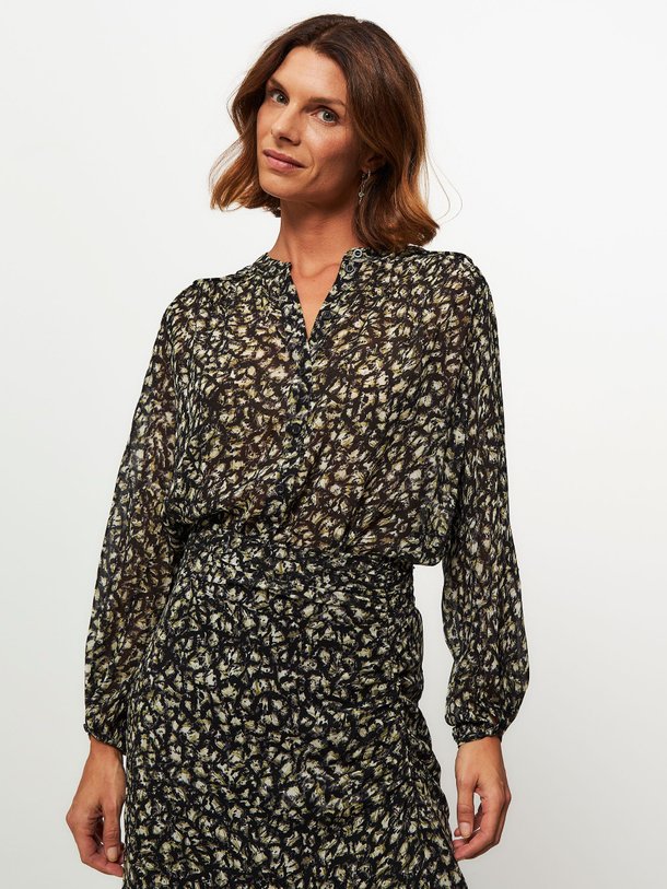 Ontdek de Ayali viscose blouse met print van Second Female in de kleur zwart bij Orangebag. Op werkdagen voor 21:45 besteld, morgen in huis.