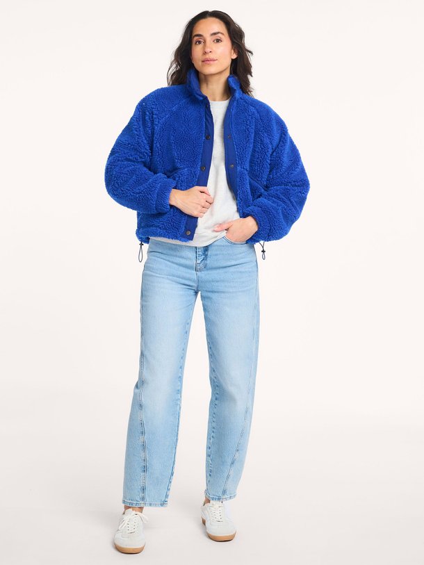 Ontdek de Steve geweven teddy jack van By-Bar in de kleur Blauw bij Orangebag. Op werkdagen voor 21:45 besteld, morgen in huis.