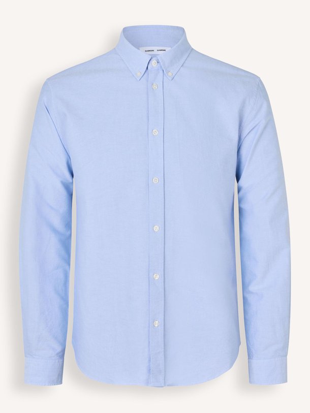 Ontdek de Saliam organic cotton overhemd van Samsoe Samsoe in de kleur lichtblauw bij Orangebag. Op werkdagen voor 21:45 besteld, morgen in huis.