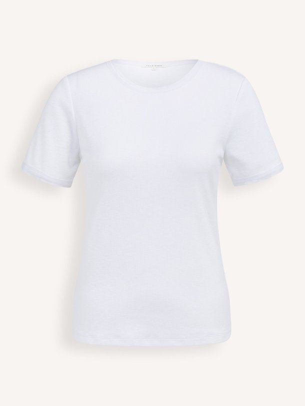 Ontdek de Viscose/katoenmix T-shirt van Yaya in de kleur Wit bij Orangebag. Op werkdagen voor 21:45 besteld, morgen in huis.