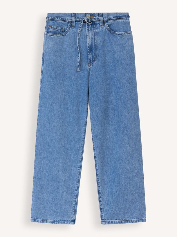 Ontdek de Brecker mid waist straight fit cropped jeans van Xirena in de kleur blauw bij Orangebag. Op werkdagen voor 21:45 besteld, morgen in huis.