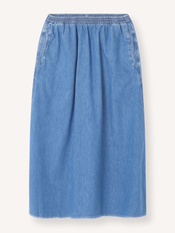 Ontdek de Izeway denim rok van American Vintage in de kleur Blauw bij Orangebag. Op werkdagen voor 21:45 besteld, morgen in huis.