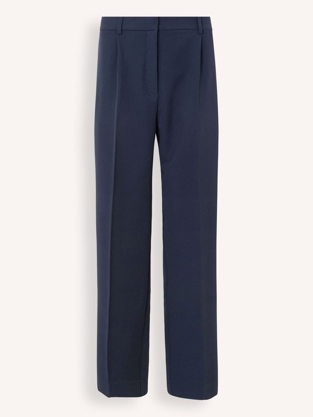 Ontdek de Ramona viscose pantalon van Samsoe Samsoe in de kleur donkerblauw bij Orangebag. Op werkdagen voor 21:45 besteld, morgen in huis.